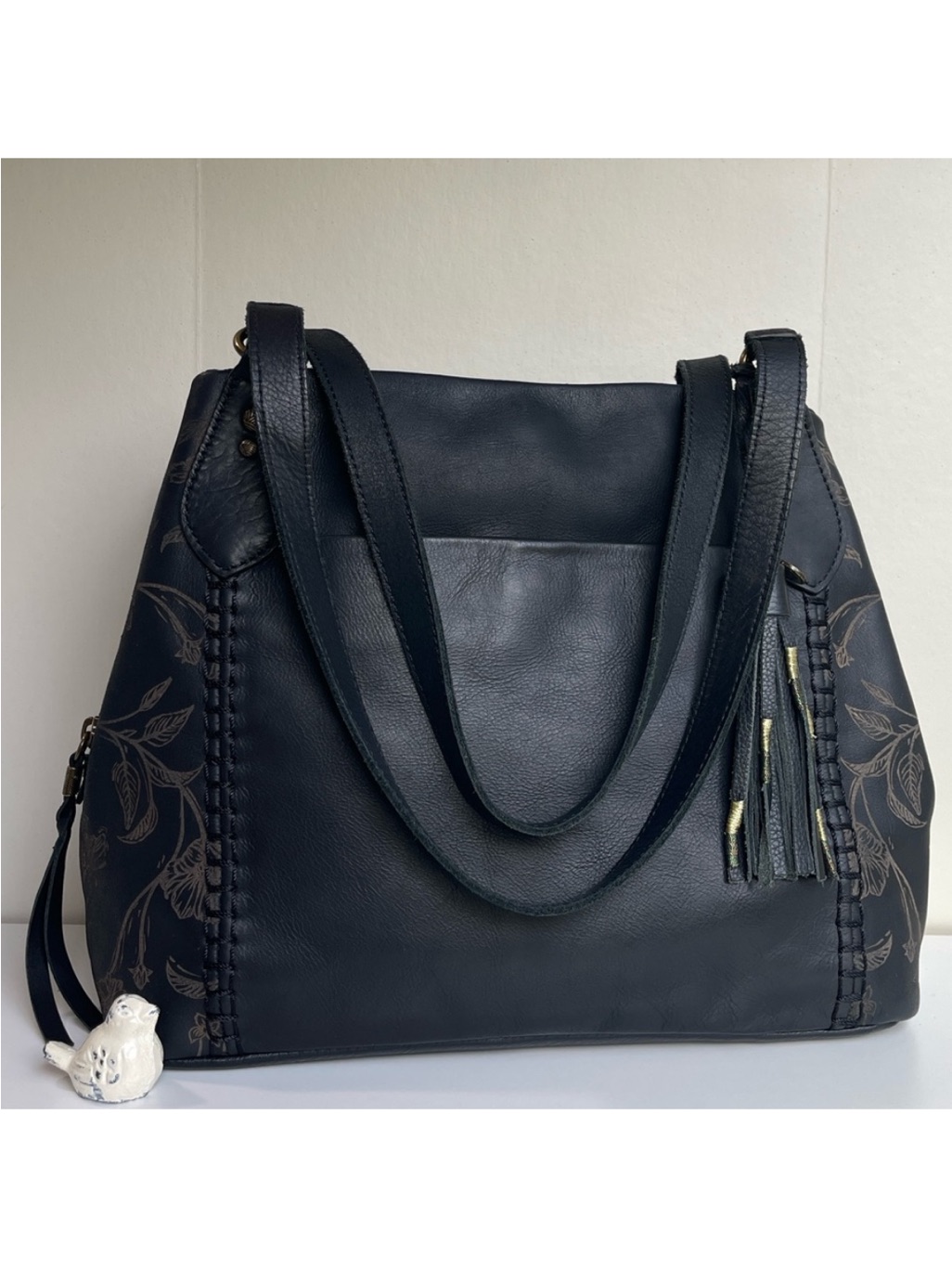The Sak Melrose Genuine Leather Satchel Shoulder Bag